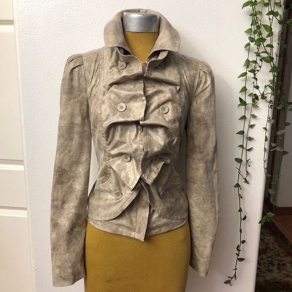 I•N•C INTERNATIONAL CONCEPTS Ruffled Jacket - Picture 3 of 11